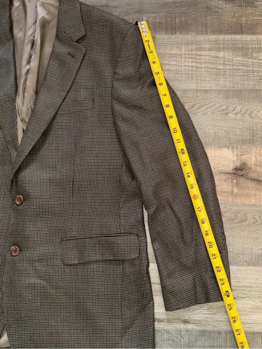 Men's Classic Houndstooth Blazer - Brown two button Ralph lauren 41R